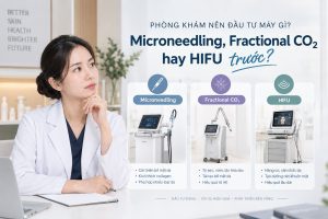 Chọn Microneedling, Laser CO2 Fractional, Hifu Liftera 2.1