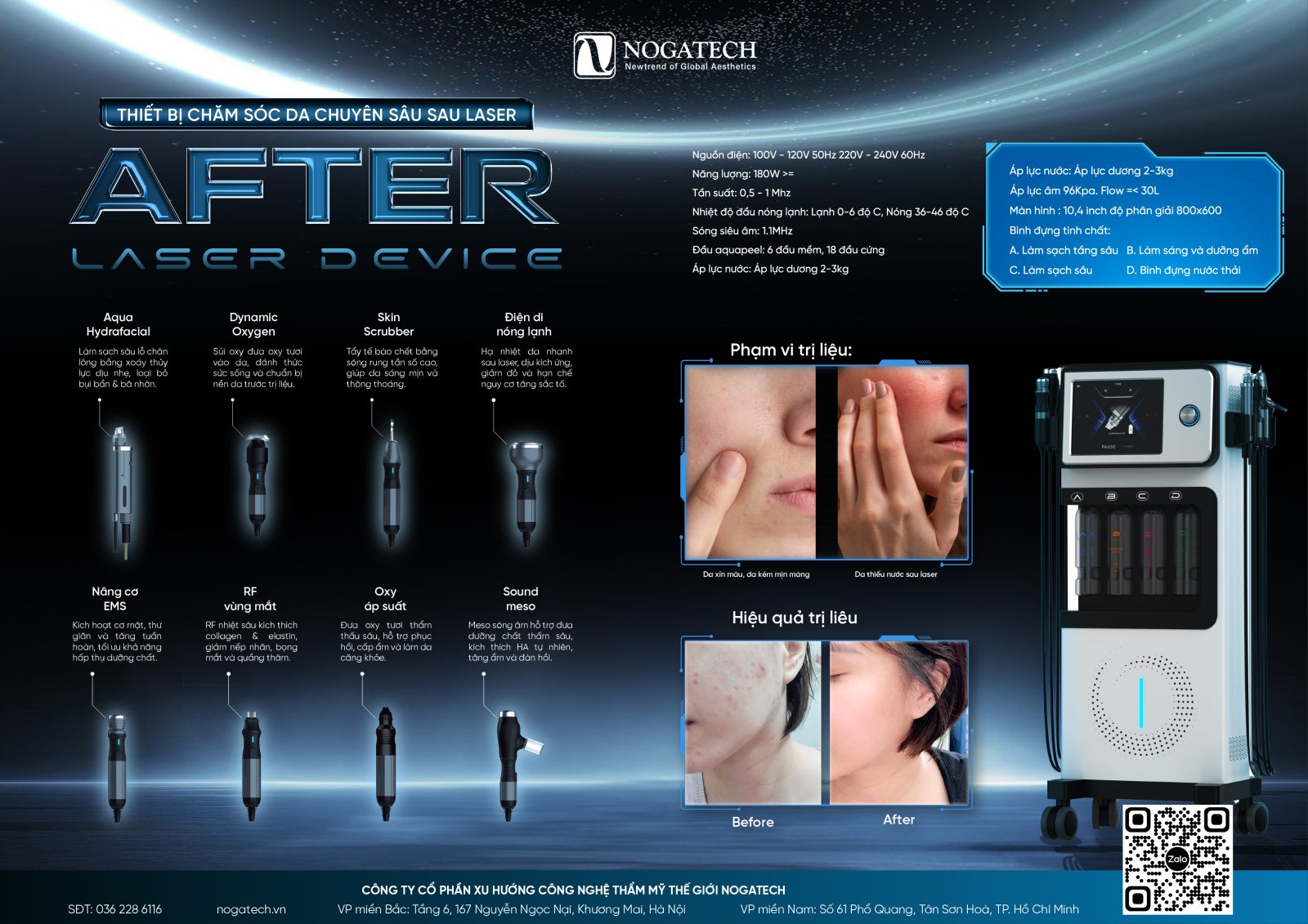 Máy Chăm Sóc Da Ultra – Phục Hồi Da Chuyên Sâu Sau Laser 2 Chức Năng Máy Chăm Sóc Da Ultra